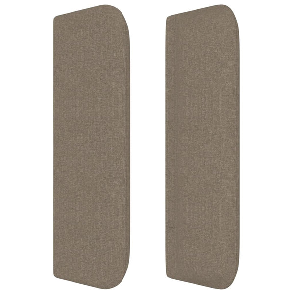 vidaXL Wingback Headboard Taupe 183x16x78/88 cm Fabric