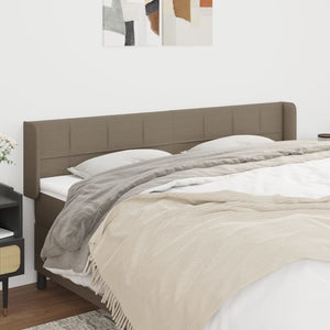 vidaXL Wingback Headboard Taupe 183x16x78/88 cm Fabric