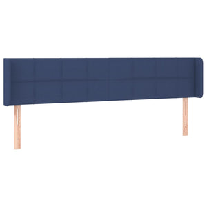 vidaXL Wingback Headboard Blue 183x16x78/88 cm Fabric