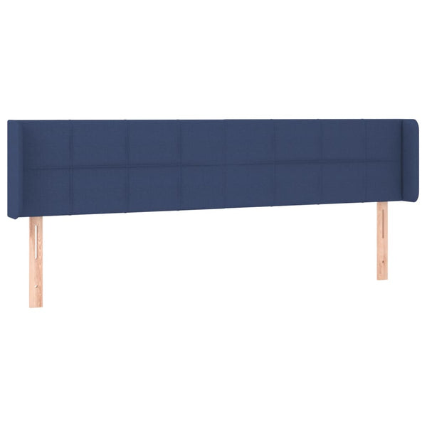 vidaXL Wingback Headboard Blue 183x16x78/88 cm Fabric