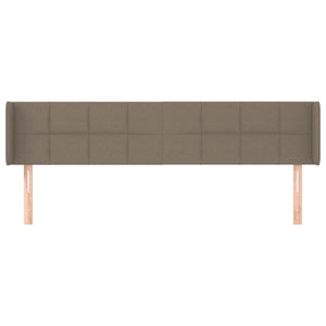 vidaXL Wingback Headboard Taupe 203x16x78/88 cm Fabric