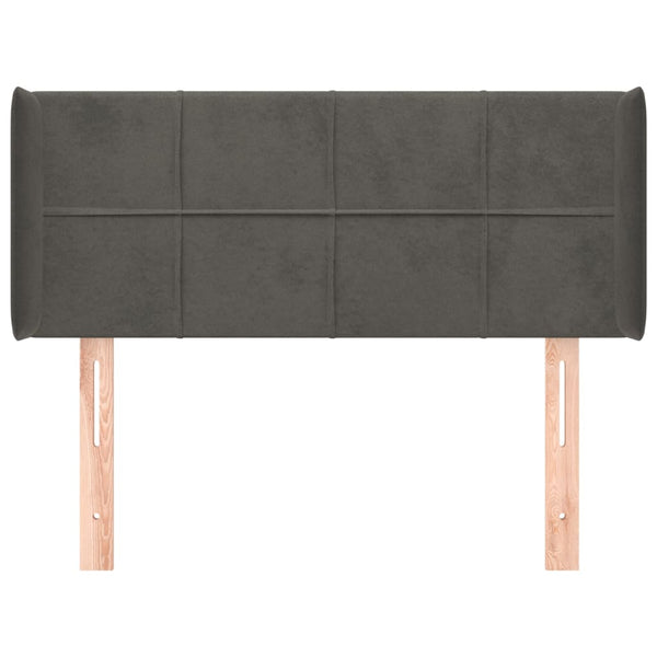 vidaXL Wingback Headboard Dark Grey 83x16x78/88 cm Velvet
