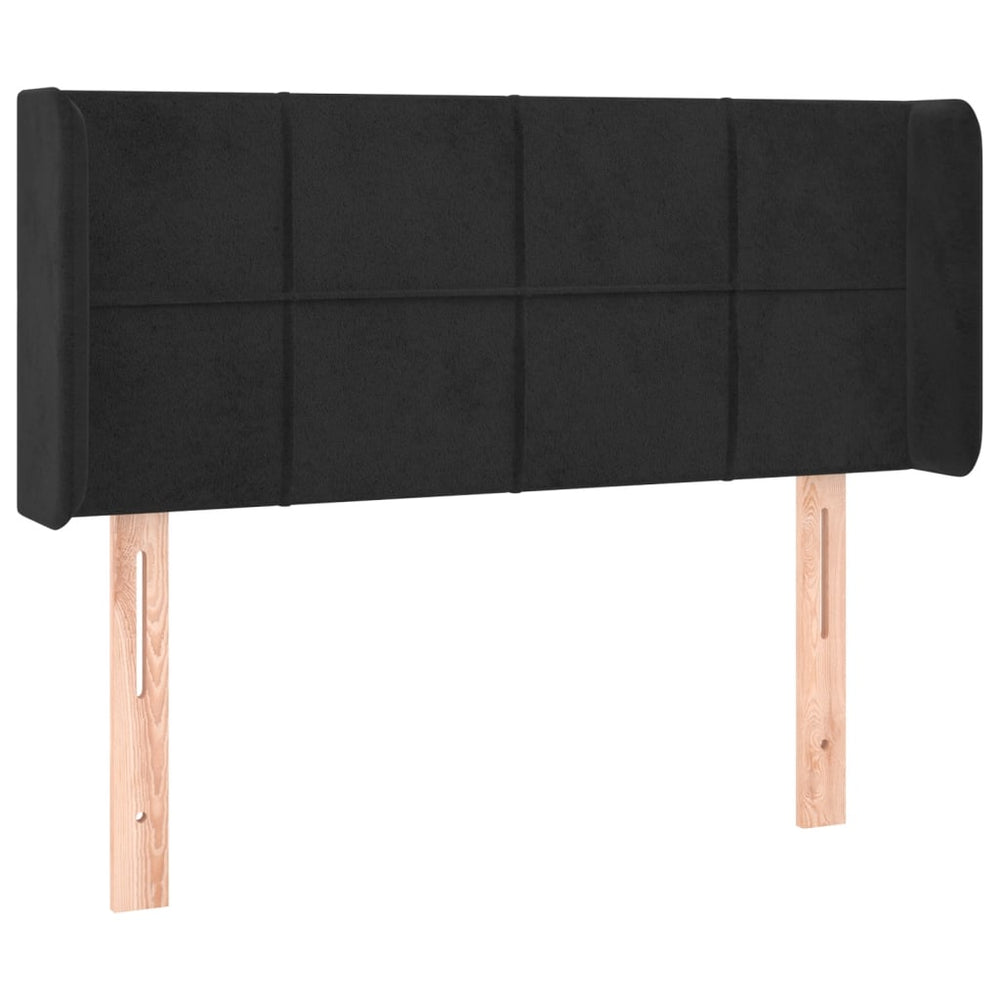 vidaXL Wingback Headboard Black 83x16x78/88 cm Velvet