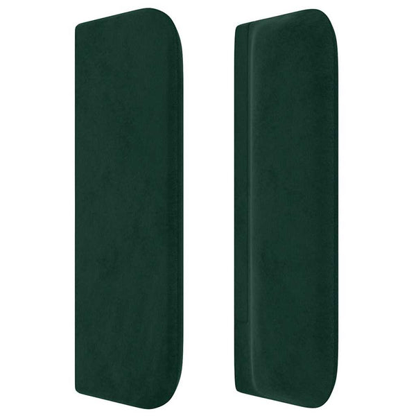 vidaXL Wingback Headboard Dark Green 83x16x78/88 cm Velvet