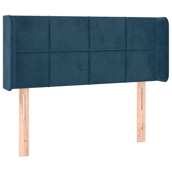 vidaXL Wingback Headboard Dark Blue 83x16x78/88 cm Velvet