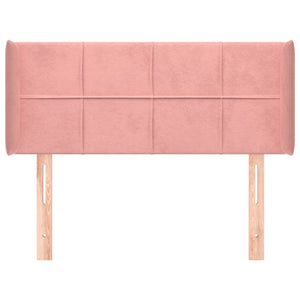 vidaXL Headboard with Ears Pink 83x16x78/88 cm Velvet
