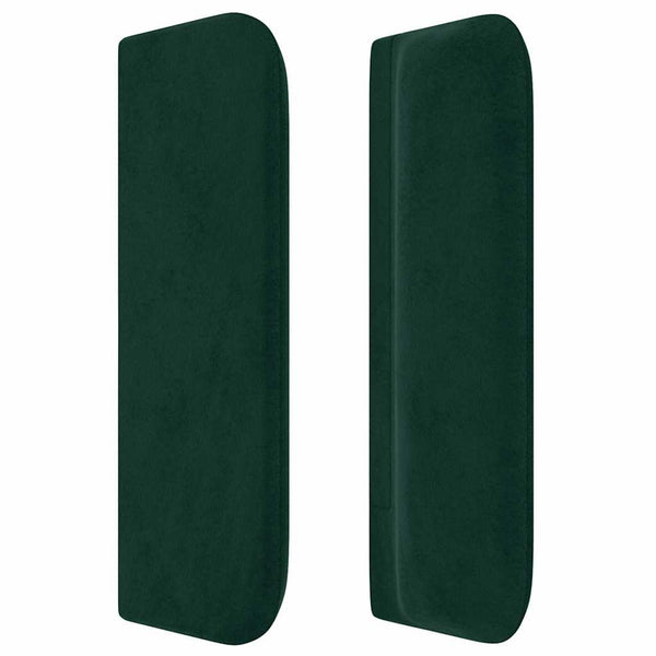 vidaXL Wingback Headboard Dark Green 93x16x78/88 cm Velvet