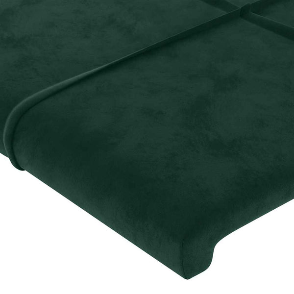 vidaXL Wingback Headboard Dark Green 93x16x78/88 cm Velvet