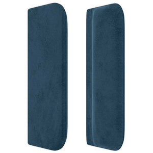 vidaXL Wingback Headboard Dark Blue 93x16x78/88 cm Velvet