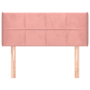 vidaXL Wingback Headboard Pink 93x16x78/88 cm Velvet