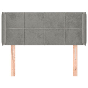 vidaXL Wingback Headboard Light Gray 103x16x78/88 cm Velvet