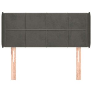 vidaXL Wingback Headboard Dark Grey 103x16x78/88 cm Velvet