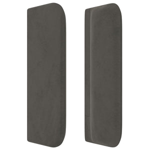 vidaXL Wingback Headboard Dark Grey 103x16x78/88 cm Velvet