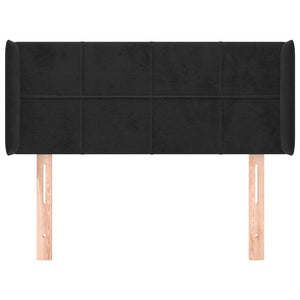 vidaXL Wingback Headboard Black 103x16x78/88 cm Velvet