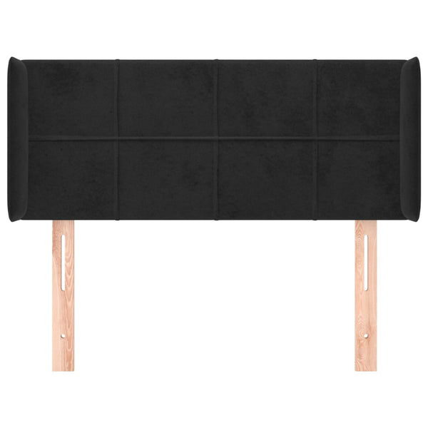vidaXL Wingback Headboard Black 103x16x78/88 cm Velvet