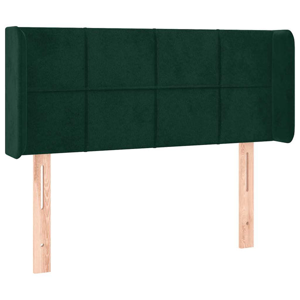 vidaXL Wingback Headboard Dark Green 103x16x78/88 cm Velvet
