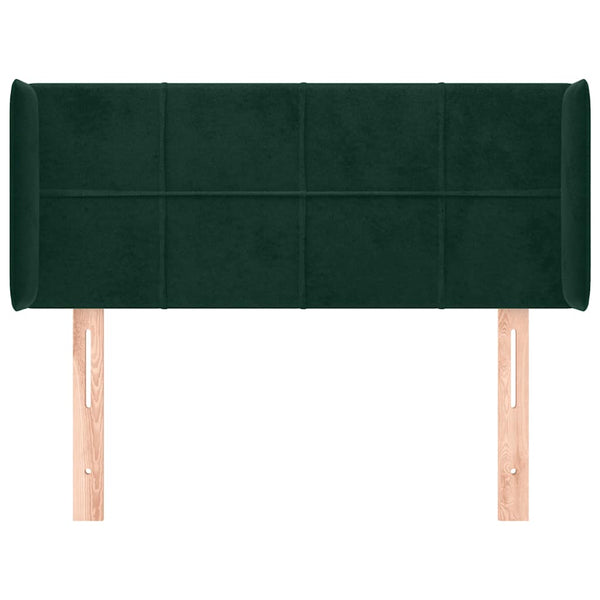 vidaXL Wingback Headboard Dark Green 103x16x78/88 cm Velvet