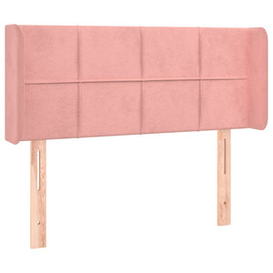 vidaXL Wingback Headboard Pink 103x16x78/88 cm Velvet
