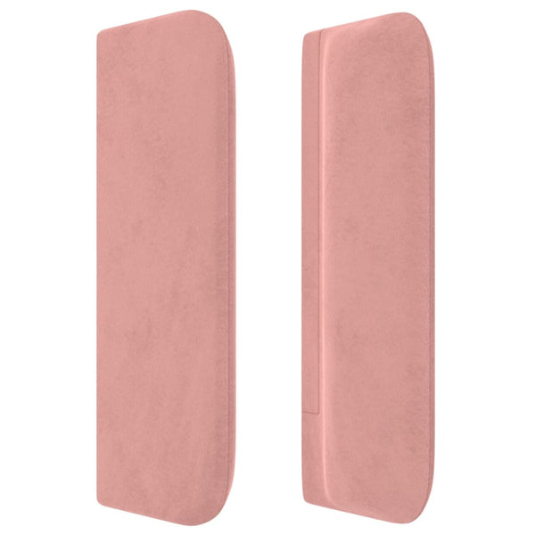 vidaXL Wingback Headboard Pink 103x16x78/88 cm Velvet