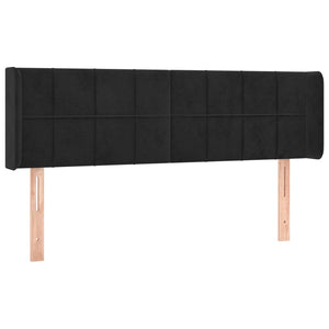 vidaXL Wingback Headboard Black 147x16x78/88 cm Velvet