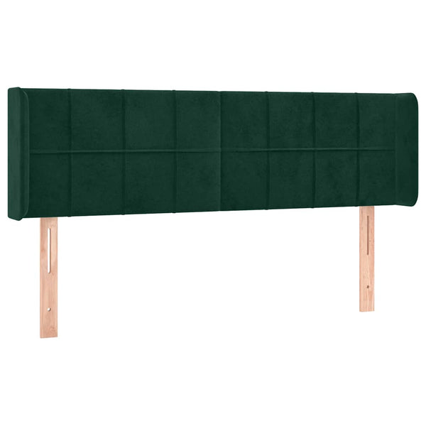 vidaXL Wingback Headboard Dark Green 147x16x78/88 cm Velvet