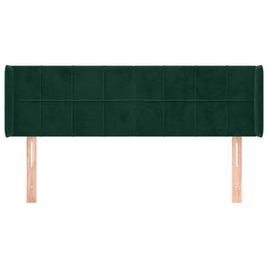 vidaXL Wingback Headboard Dark Green 147x16x78/88 cm Velvet
