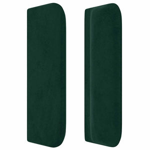 vidaXL Wingback Headboard Dark Green 147x16x78/88 cm Velvet