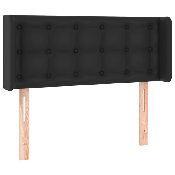 vidaXL Wingback Headboard Black 83x16x78/88 cm Faux Leather
