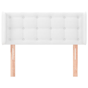 vidaXL Headboard with Wings White 83x16x78/88 cm Faux Leather