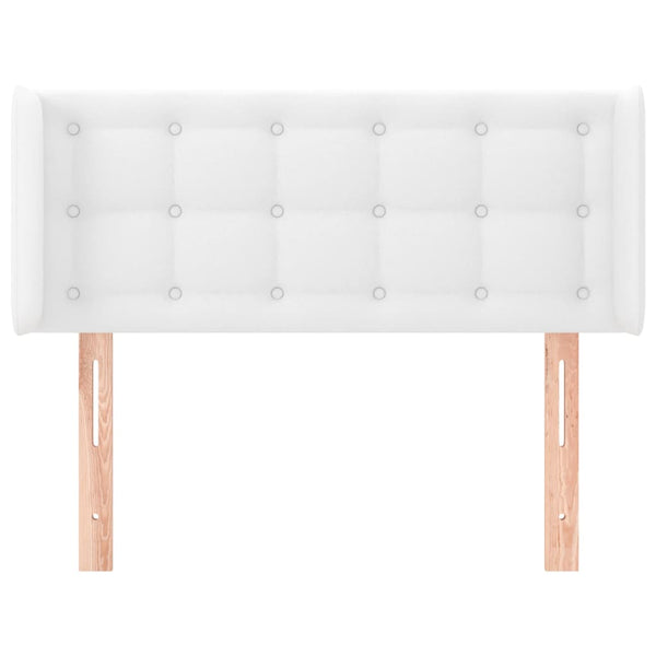 vidaXL Headboard with Wings White 83x16x78/88 cm Faux Leather