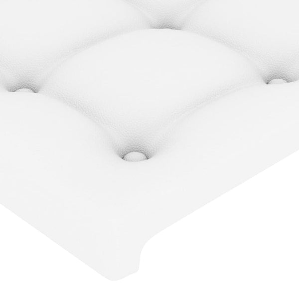 vidaXL Headboard with Wings White 83x16x78/88 cm Faux Leather