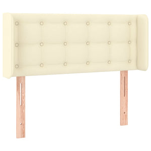 vidaXL Headboard with Wings Cream 83x16x78/88 cm Faux Leather