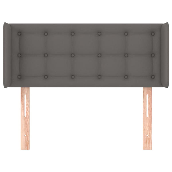 vidaXL Wingback Headboard Grey 83x16x78/88 cm Faux Leather