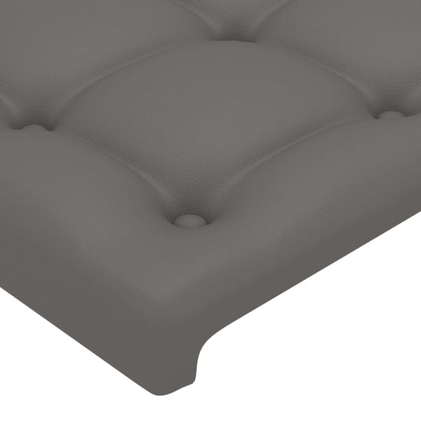 vidaXL Wingback Headboard Grey 83x16x78/88 cm Faux Leather