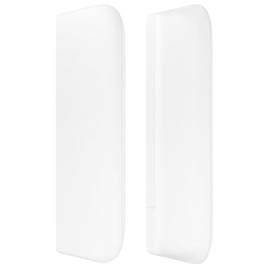 vidaXL Headboard with Wings White 93x16x78/88 cm Faux Leather