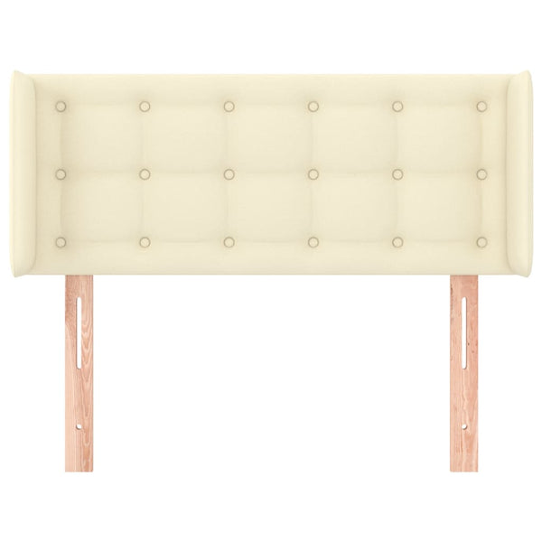 vidaXL Wingback Headboard Cream 93x16x78/88 cm Faux Leather