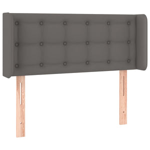 vidaXL Wingback Headboard Grey 93x16x78/88 cm Faux Leather