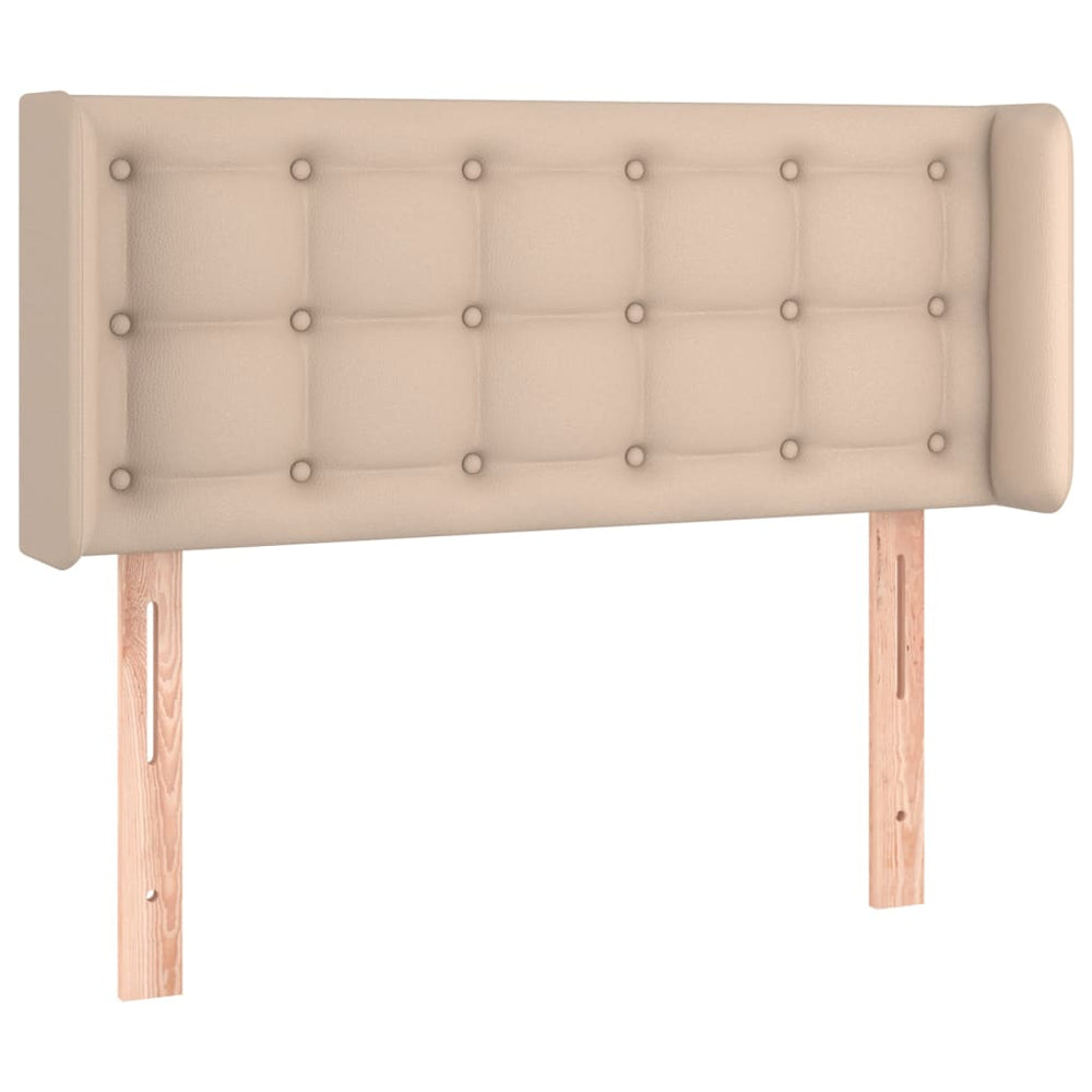 vidaXL Headboard with Wings Cappuccino Brown 93x16x78/88 cm Faux Leather