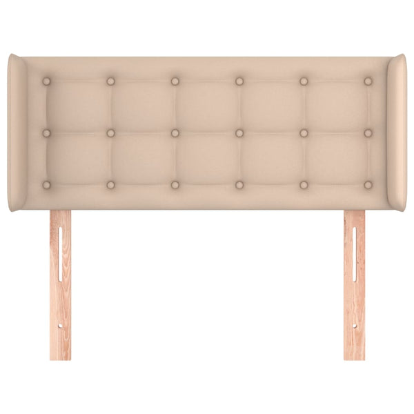 vidaXL Headboard with Wings Cappuccino Brown 93x16x78/88 cm Faux Leather