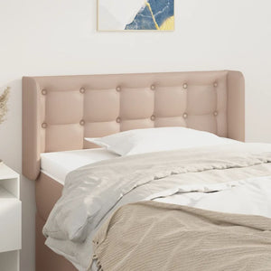 vidaXL Headboard with Wings Cappuccino Brown 93x16x78/88 cm Faux Leather