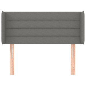Kopfteil mit Ohren Dunkelgrau 83x16x78/88 cm Stoff