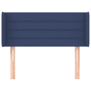 Kopfteil mit Ohren Blau 83x16x78/88 cm Stoff