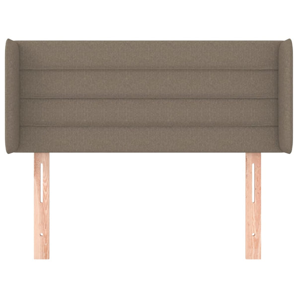 Kopfteil mit Ohren Taupe 93x16x78/88 cm Stoff