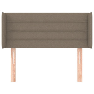 Kopfteil mit Ohren Taupe 103x16x78/88 cm Stoff