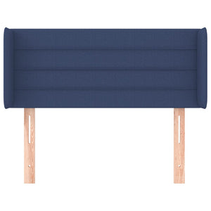 Kopfteil mit Ohren Blau 103x16x78/88 cm Stoff