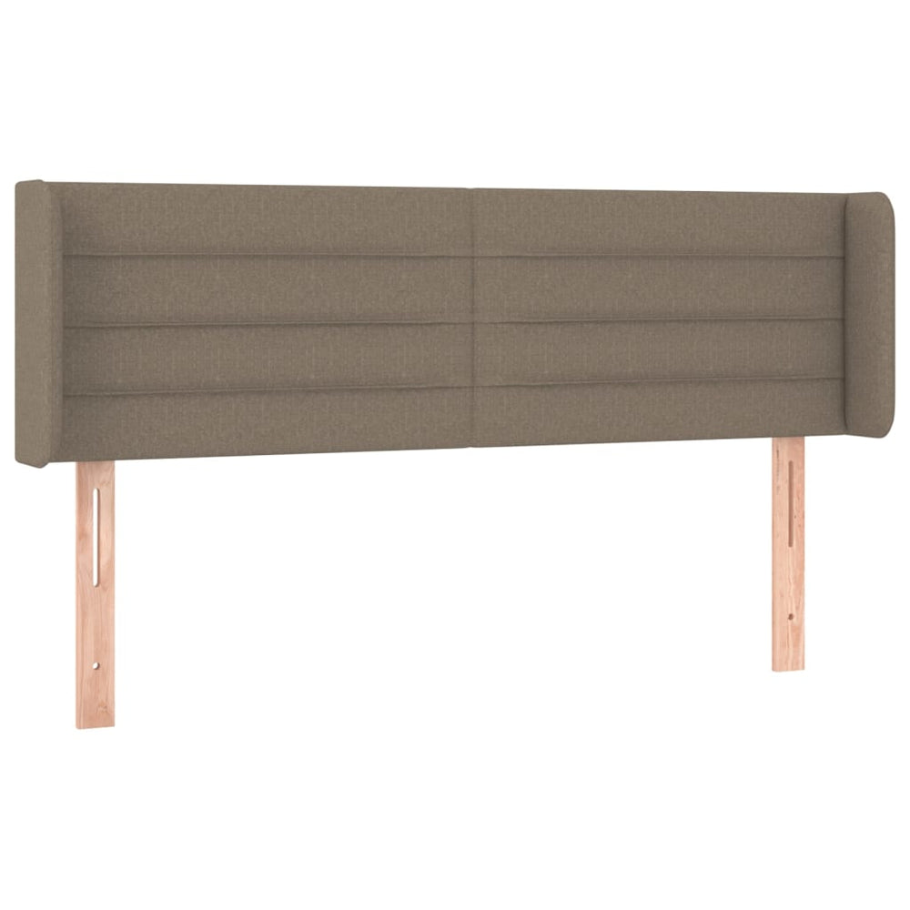 Kopfteil mit Ohren Taupe 147x16x78/88 cm Stoff