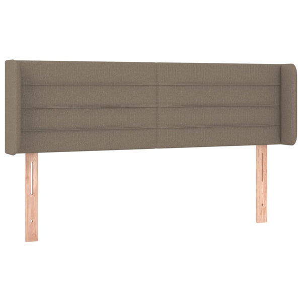 Kopfteil mit Ohren Taupe 147x16x78/88 cm Stoff