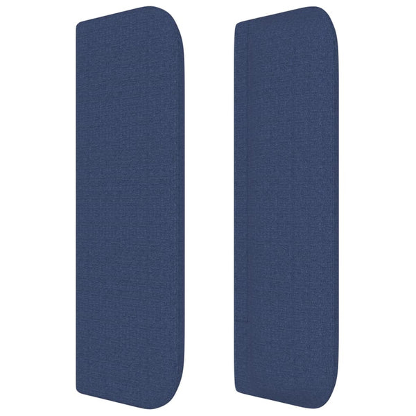 Kopfteil mit Ohren Blau 147x16x78/88 cm Stoff