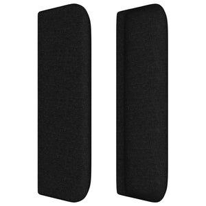 vidaXL Wingback Headboard Black 183x16x78/88 cm Fabric