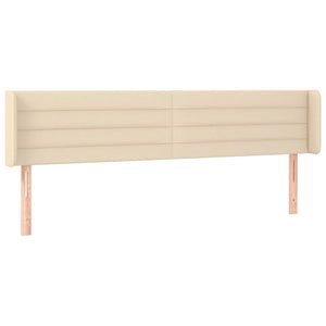 vidaXL Wingback Headboard Cream 183x16x78/88 cm Fabric